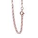 ANTOMUS® 18k ROSE GOLD VERMEIL SOLID DIAMOND CUT ENGLISH BELCHER CHAIN 2.3mm Wide 30 inch