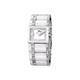 Lotus Women's Quartz Watch with White Dial Analogue Display and White Stainless Steel Bracelet 15597/1