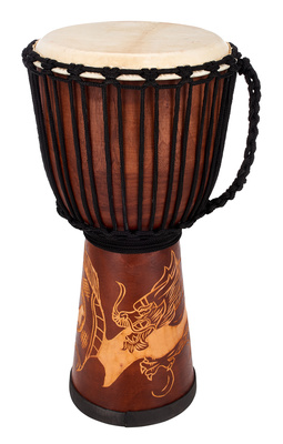 Terre Djembe Carved Dragon 60cm