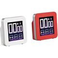 Cook N Home Touch Screen Digital Kitchen Timer Plastic | 2.8 H x 2.8 W x 2 D in | Wayfair 02470