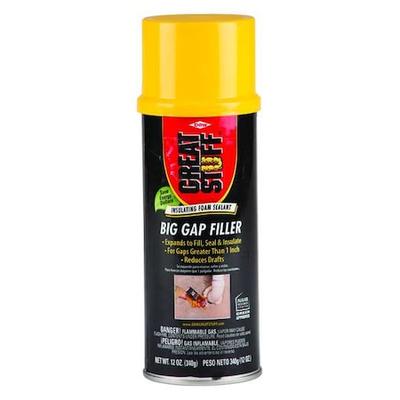 GREAT STUFF 00157906 Spray Foam Sealant, 12 oz, Aerosol Can, Yellow, Big Gap