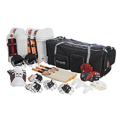 Ram Cricket Club Team Kit Bundle - Bats, Pads, Gloves, Helmet & Bag - Senior