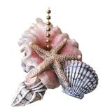 Starfish Seashells Sea Shell Beach Ceiling Fan or Light Pull Chain