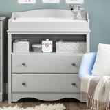 South Shore Angel Changing Table Dresser Wood in Brown/Gray | 32.37 H x 34.37 W x 19.37 D in | Wayfair 10231