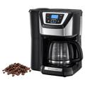 Russell Hobbs Coffee machine with grinder [digital timer, shower head for optimal extraction & aroma] Victory (max 12 cups, 1.5 l glass jug, grind setting) 22000-56/RH filter coffee machine