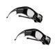 2x Hi-SHOCK BT/RF Pro Black Diamond | Bluetooth 3D glasses for 3D TV & 3D-RF projectors from Sony, Epson, Jvc, Samsung, Panasonic [shutter glasses | 120 Hz | rechargeable | 39g | bluetooth/rf]