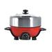 Tayama 3-Quart Shabu & Grill Multi-Cooker Stainless Steel in Red | 16 H x 11 W x 16 D in | Wayfair TRMC-40