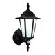 Saxby Evesham 7W Black Traditional Outdoor Garden Security PIR IP44 Lantern LED Wall Light