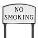 Montague Metal Products Inc. No Smoking Statement Garden Sign Metal | 13 H x 21 W x 0.25 D in | Wayfair SP-9L-WB-LS