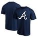 Men's Navy Atlanta Braves Team Color Primary Logo T-Shirt