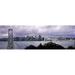 Panoramic Images PPI120849L Bridge across a bay with city skyline in the background Bay Bridge San Francisco Bay San Francisco California USA Poster Print by Panoramic Images - 36 x 12