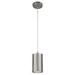 Westinghouse Lighting 6101200 Contemporary One-Light Adjustable Mini Pendant with Perforated Cylindrical Metal Shade Brushed Nickel Finish