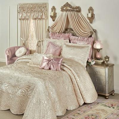 Portia II Grande Bedspread Pearl, Queen 24