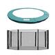 Greenbay Trampoline Replacement Safety Spring Cover Padding Pad + Safety Net Enclosure Surround 10FT Green for 8 poles Trampoline