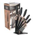 5pc Brooklyn Fan Block Set - Taylors Eye Witness, Antibacterial Hard Ceramic Coated Blades, Paring Knife, All-Purpose Knife, Chefs Knife, Serrated Knife & Carving Knife. 2 Year Guarantee.