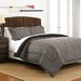 Martex Reversible Comforter Set Polyester/Polyfill/Microfiber in Gray/Black | King | Wayfair 1C11985