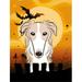 Carolines Treasures BB1786CHF Halloween Borzoi Flag Canvas House Size Large multicolor