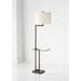 Rudko Bronze Floor Table Lamp with Glass Tray Table