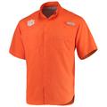 Men's Columbia Orange Clemson Tigers PFG Tamiami Shirt