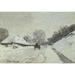 The Cart Snow-Covered Road at Honfleur (La Charrette Route Sous la Neige a Honfleur) c. 1867 Claude Monet (1840-1926/French) Musee d Orsay Paris Poster Print (24 x 36)
