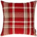 McAlister Textiles Red Heritage Tartan Throw Cushion Covers. 60x60 Cm - 24x24 Inches. Highlands Check Scatter Pillows For Sofas & Bedroom