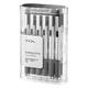 TUL Bp3 Ballpoint Retractable Fine Point 0.8 Mm Silver Barrel Black Ink Pack of 12
