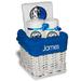 "White Dallas Mavericks Personalized Small Gift Basket"