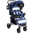 My Babiie MB30 Pushchair – from Birth to 4 Years (22kg), Easy Compact Fold, Large Shopping Basket, Adjustable Handle, Stroller Includes Cup Holder, Rain Cover – Billie Faiers Blue Stripes