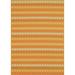 Orange Rectangle 9'1" x 10'1" Indoor Area Rug - Martha Stewart Rugs Sunstripe Cinnamon Handwoven Flatweave Wool Area Rug 109.0 x 0.25 in/yellowWool | Wayfair