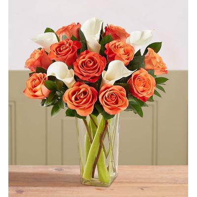 1-800-Flowers Flower Delivery Autumn Rose & Calla Lily Bouquet W/ Clear Vase