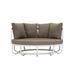 Ivy Bronx Choi Patio Daybed w/ Cushions Metal/Rust - Resistant Metal in Gray | 28 H x 59 W x 59 D in | Wayfair WADL7423 31017455