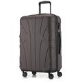SUITLINE - Hardshell Suitcase, Travel Luggage, TSA, 66 cm, Approx. 58 liters, 100% ABS mat, Titan