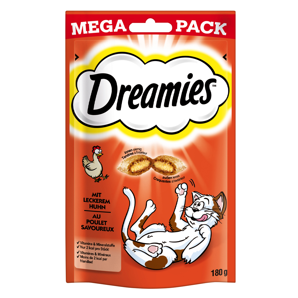 Catisfactions Big Pack snack per gatti - Set %: 3 x 180 g Pollo