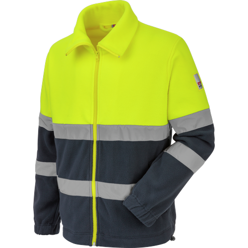 Polaire de travail Würth MODYF haute-visibilité jaune/marine