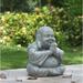 Hi-Line Gift Ltd. Sitting & Praying Buddha Statue in Gray | 9.88 H x 7 W x 7.63 D in | Wayfair 75621