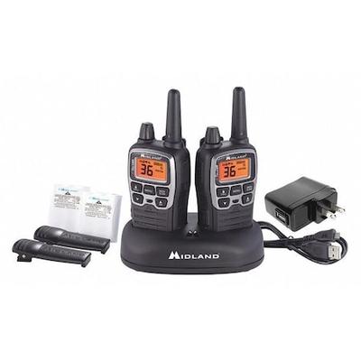 MIDLAND RADIO T71VP3 Portable 2-Way Radio,1.5W,38 mi.,12 hr.,PR