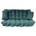 GB LEISURE Garden Patio 3 Seater Replacement Swing Hammock Bench Cushion Set Dark Green