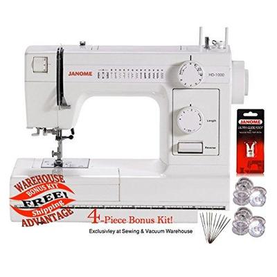 Janome HD1000 Mechanical Sewing Machine w/4-Piece Bonus Kit