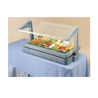Cambro Tabletop Salad Bar with Sneeze Guard Hot Red, 6