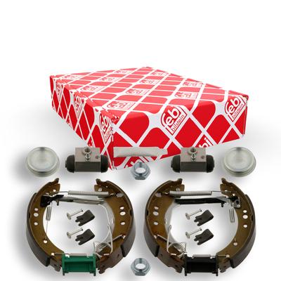 FEBI BILSTEIN Bremsbackensatz hinten rechts links vormontiert 203mm für PEUGEOT CITROËN 4242.18 4242.33 4242.02 37526 Image
