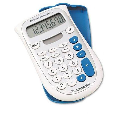 Texas Instruments TI-1706SV Handheld Calculator Eight-Digit LCD