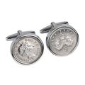 Queen of England Cufflinks - QEII - Keepsake - 2006 5p Coin