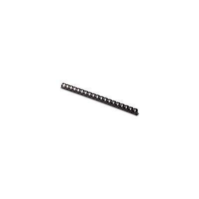 Fellowes Plastic Comb Bindings, 3/8" Diameter, 55 Sheet Capacity, Black, 100 Combs/Pack