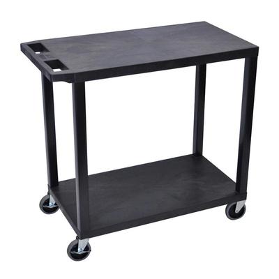 Luxor Luxor EC22 18" x 32" Cart with 2 Flat Shelves