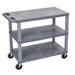 Luxor Luxor EC222 18" x 32" Cart with 3 Flat Shelves