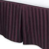 Fresh Ideas Damask Stripe Tailored 500 Thread Count 15" Bed Skirt Cotton in Indigo | 72 W x 84 D in | Wayfair CSN298SHPURP05