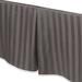 Fresh Ideas Damask Stripe Tailored 500 Thread Count 15" Bed Skirt Cotton in Gray | 72 W x 84 D in | Wayfair CSN298SHCHAR05