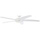 Westinghouse Lighting 7214040 Bendan One-Light 132 cm/52-Inch Five-Blade Indoor Ceiling Fan, White Finish with Opal Frosted Glass