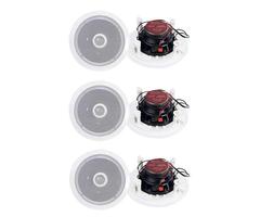 Pyle 6) Pyle PDIC60 6.5-Inch 250W 2 Way Round in Wall/Ceiling Home Speakers