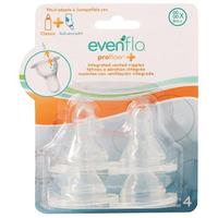 Evenflo Feeding Proflow Silicone X-Cut Fast Flow Nipple - 4 Pack